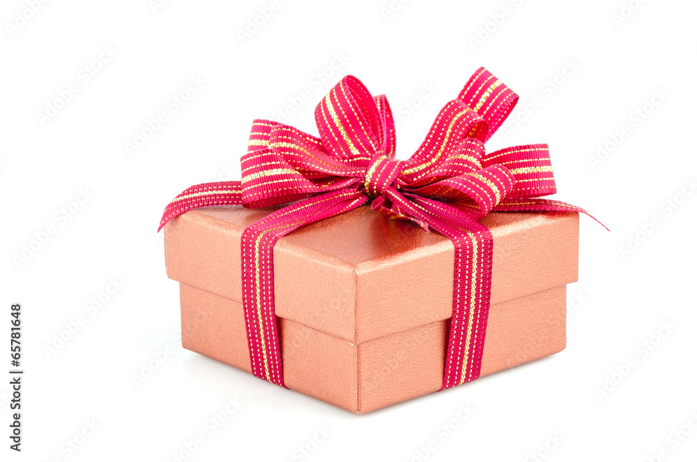 Obraz premium Gift box isolated white background