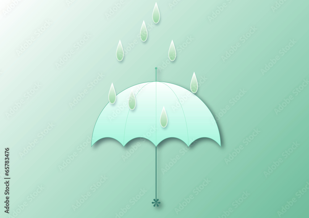 梅雨　rainy season　傘　umbrella