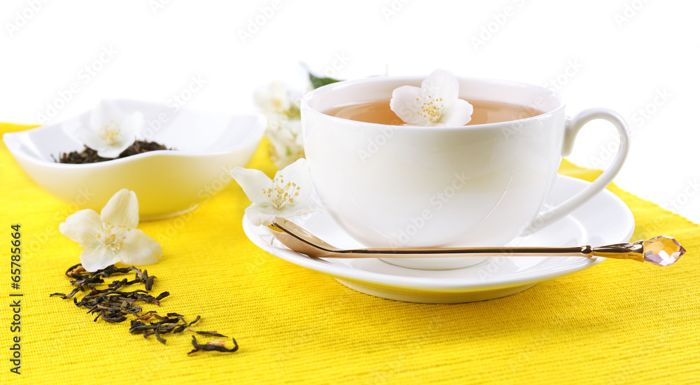 Jasmine tea on table Jasmine tea on table