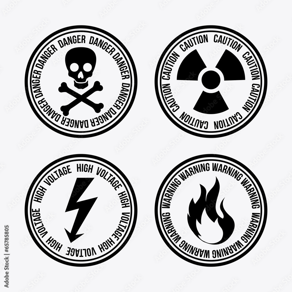 Fototapeta premium Danger design