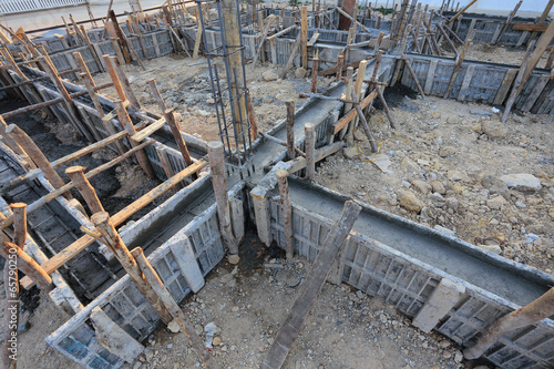 Принти на полотні reinforcement metal framework for concrete