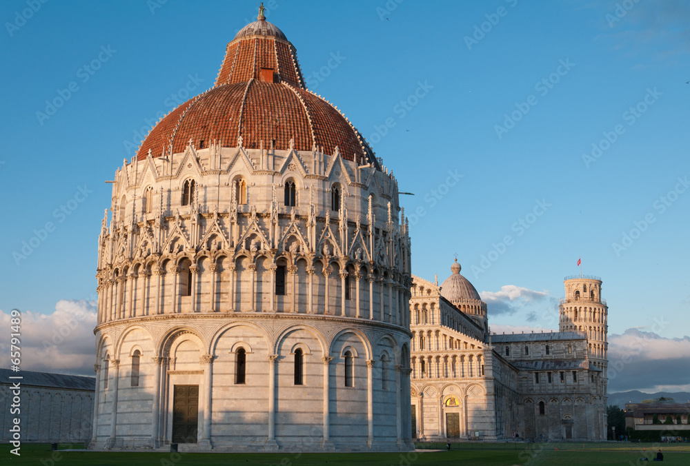 Details of Piazza Miracoli Pisa in Italy