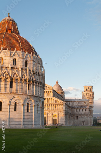 Details of Piazza Miracoli Pisa in Italy