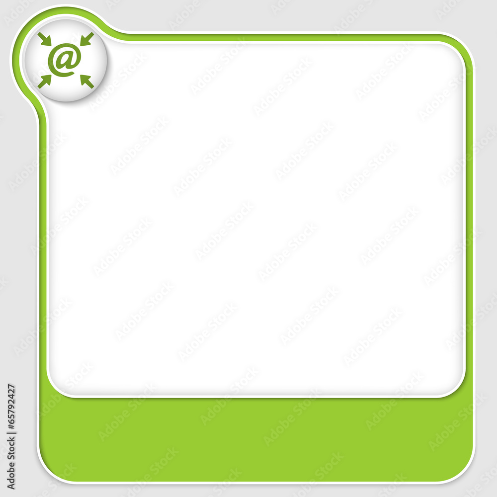 two vector boxes for any text with arrows and email icon two vector boxes for any text with arrows and email icon
