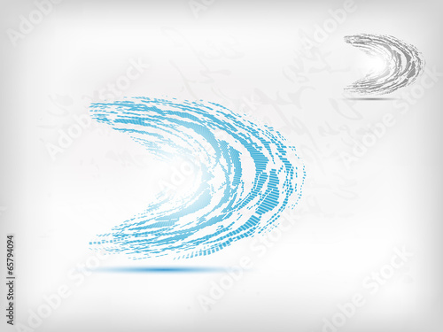 beautiful parus modern blue vector icon logo design with example