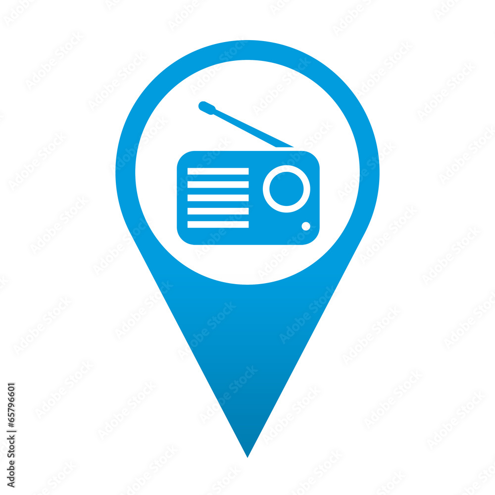 Icono localizacion simbolo receptor de radio Stock Illustration | Adobe  Stock