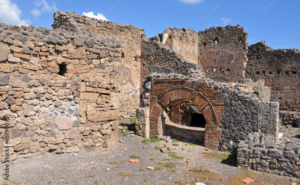 Ruins of ancient Roman city of Pompeii