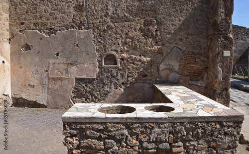 Ruins of ancient Roman city of Pompeii photo