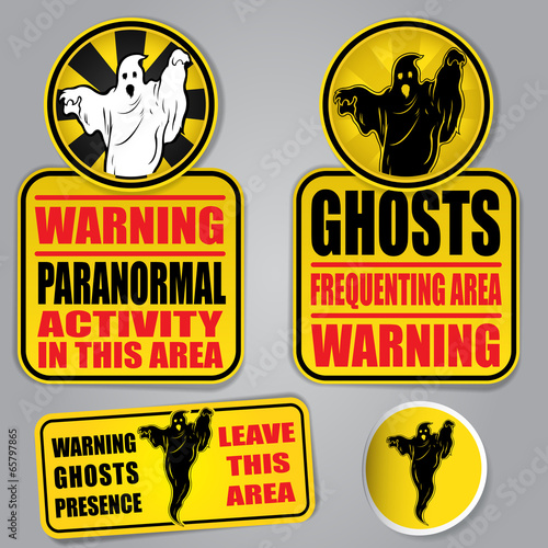 Warning Ghosts Signs