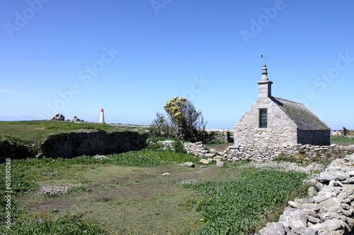 chapelle saint corentin,île de sein,bretagne photo