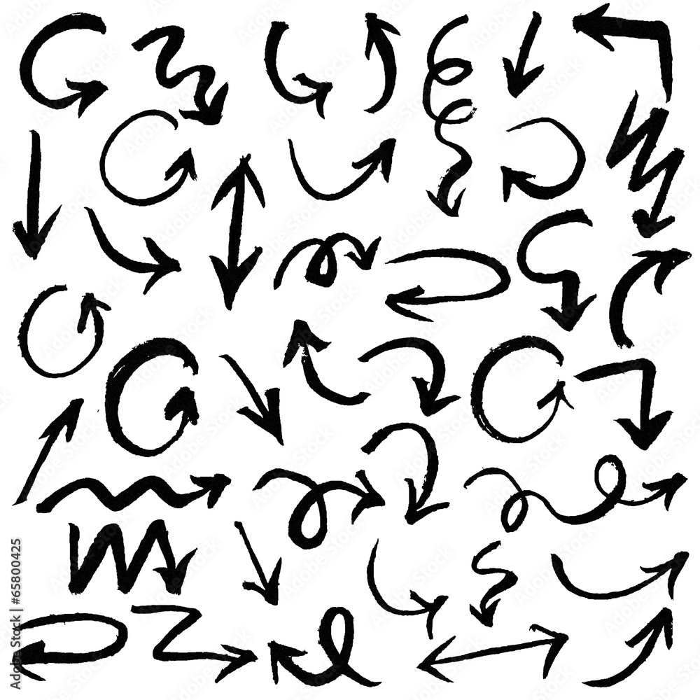 Black Hand Drawn Arrows Set Black Hand Drawn Arrows Set