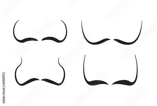mustaches vector photo