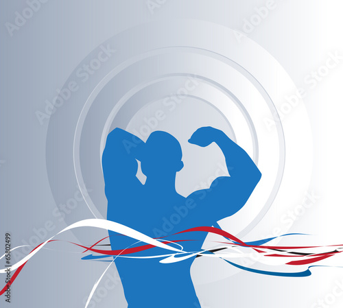 Bodybuilding. Vector illustration