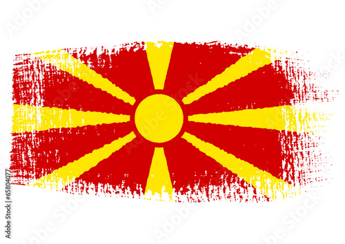 brushstroke flag Macedonia