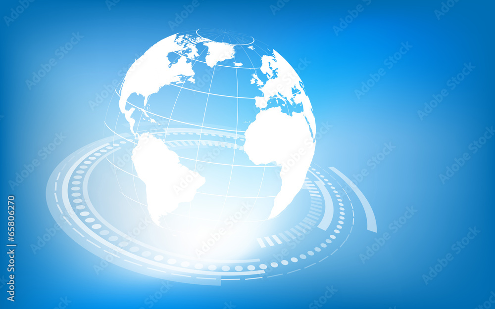Planet earth informational stream. Vector illustration Planet earth informational stream. Vector illustration