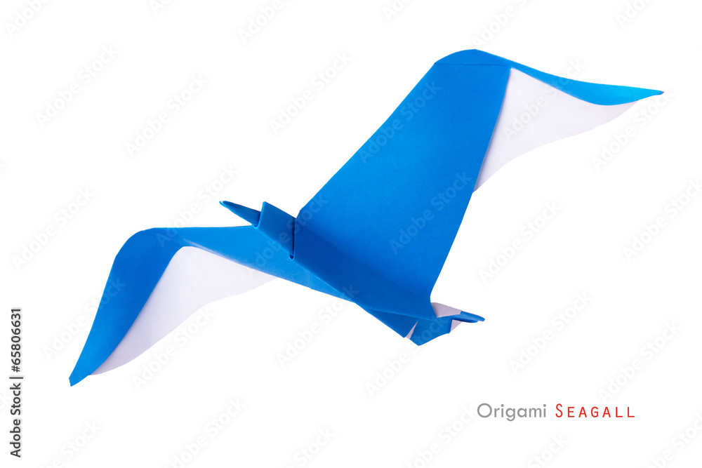 Naklejka premium Origami seagull