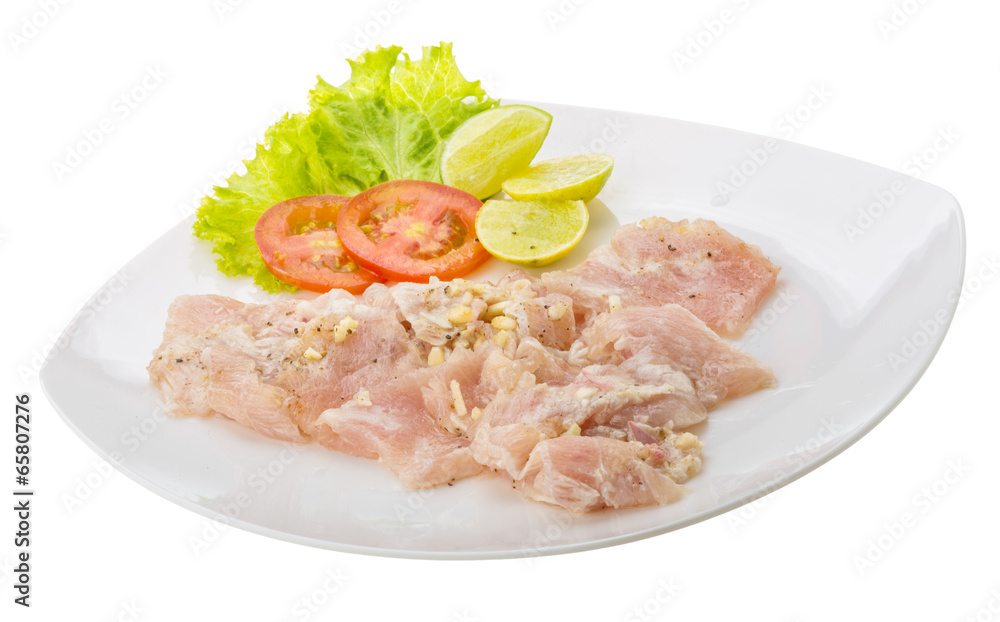 Swordfish carpaccio Swordfish carpaccio