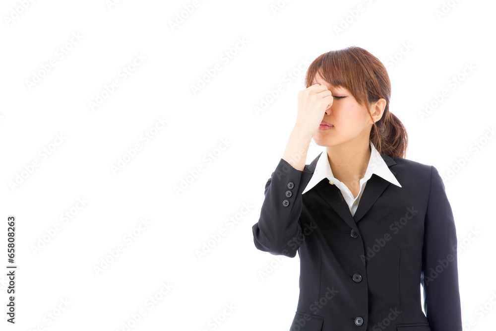 asian businesswoman on white background asian businesswoman on white background