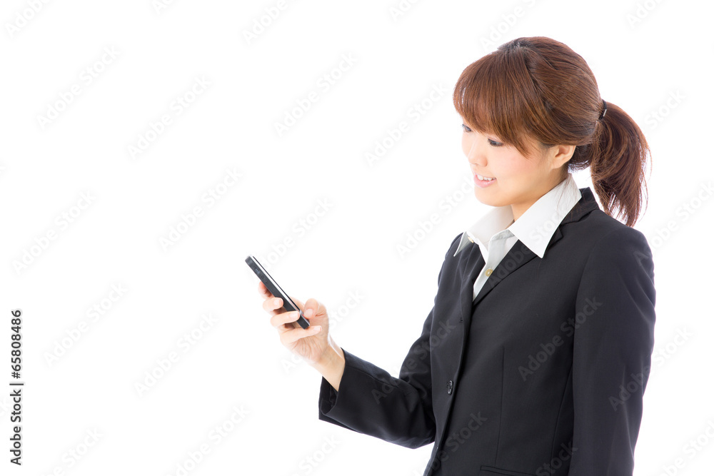 asian businesswoman on white background asian businesswoman on white background