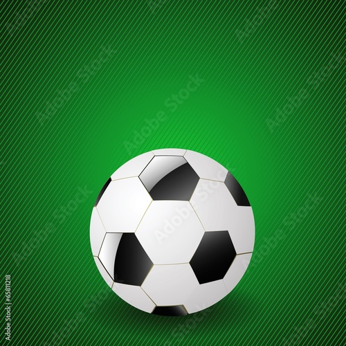 ball on a green background