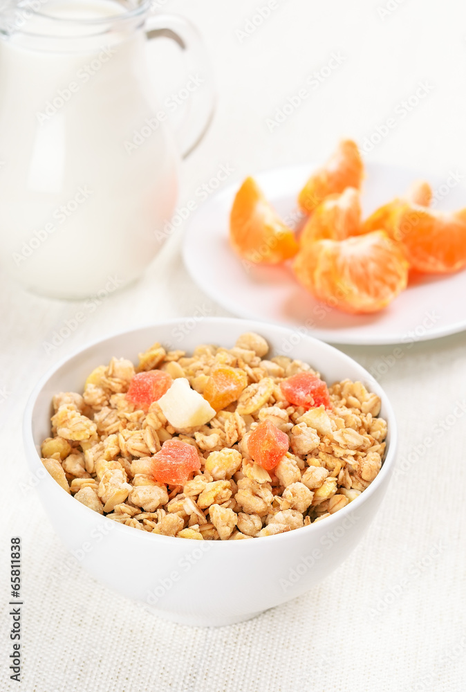 Muesli with dried fruits Muesli with dried fruits
