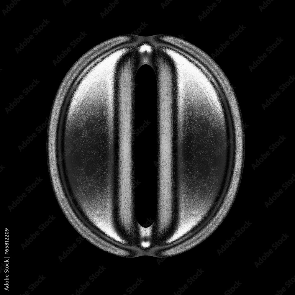 metal figure on black background metal figure on black background