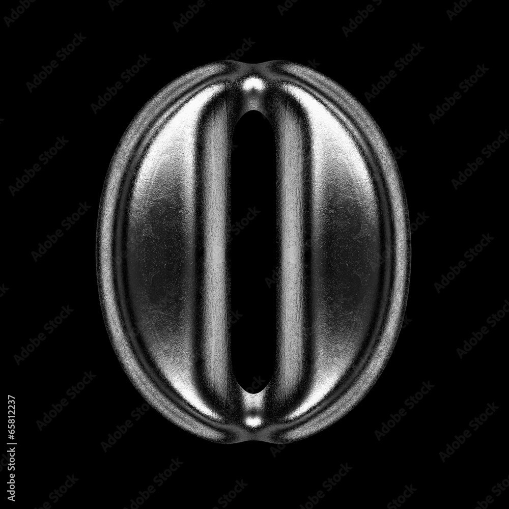 metal figure on black background metal figure on black background