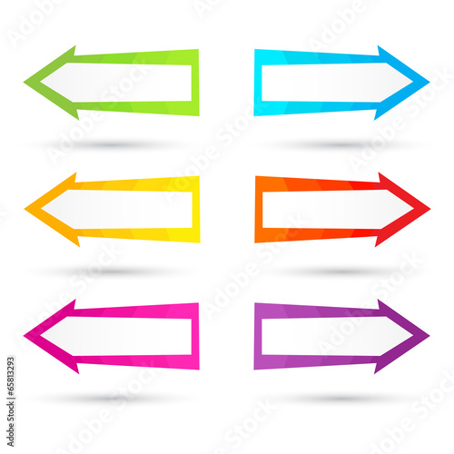 Colored vector arrows