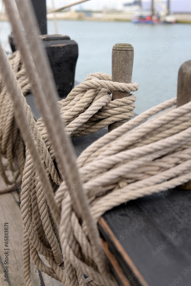 Fototapeta premium poulies et cordages