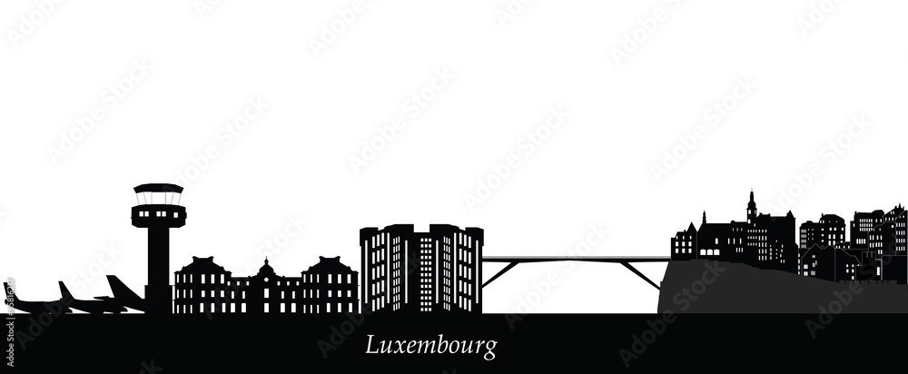 luxembourg city skyline