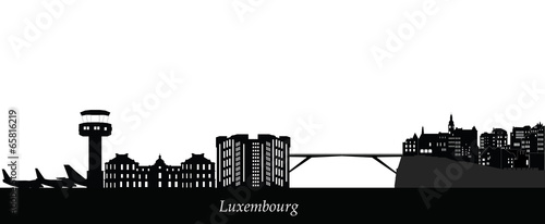 luxembourg city skyline