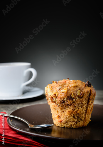 Obraz na płótnie Delicious muffin and coffee w salonie