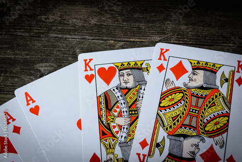 Obraz na płótnie Poker Cards w salonie
