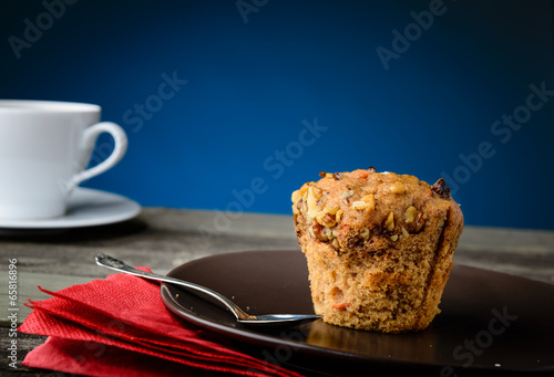 Obraz na płótnie Delicious muffin and coffee w salonie