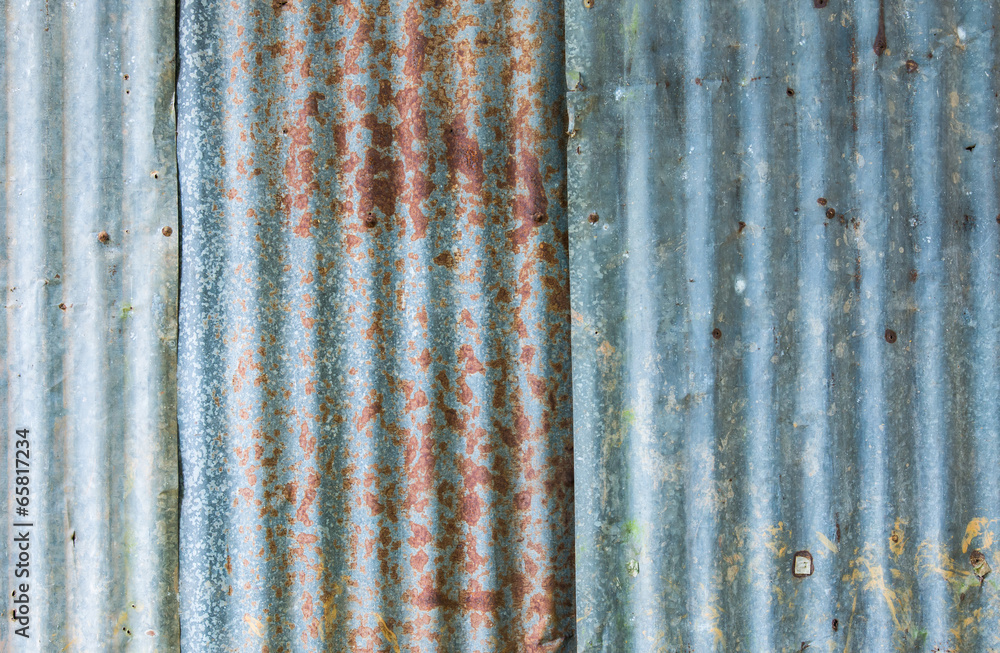 Rough old zinc plate wall Rough old zinc plate wall
