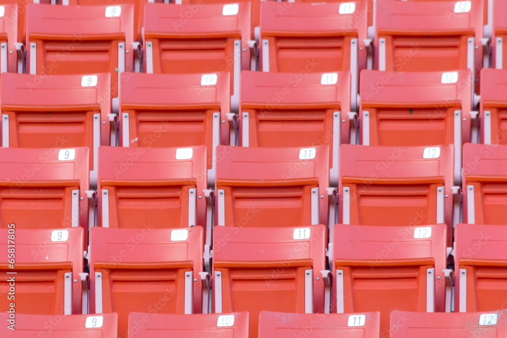 Fototapeta premium Empty seats at stadium