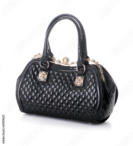 A Black Leather Handbag