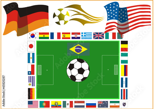 Fußballfest in Südamerika 2014 -  Gruppe - Deutschland - USA