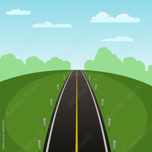 Road Over Field