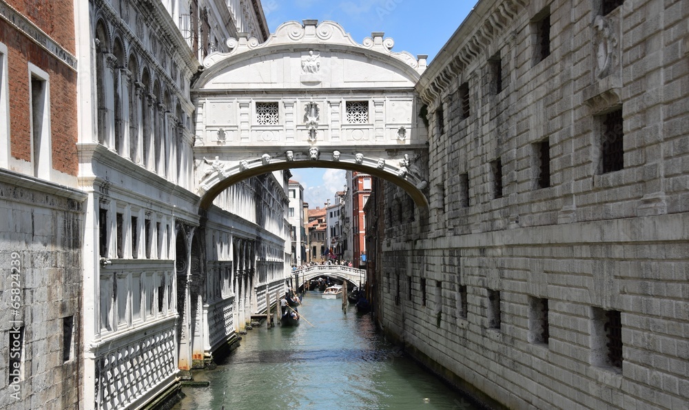 Seufzerbrücke in Venedig, Italien