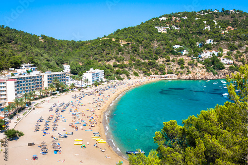 Ibiza Cala de Sant Vicent caleta de san vicente beach turquoise photo