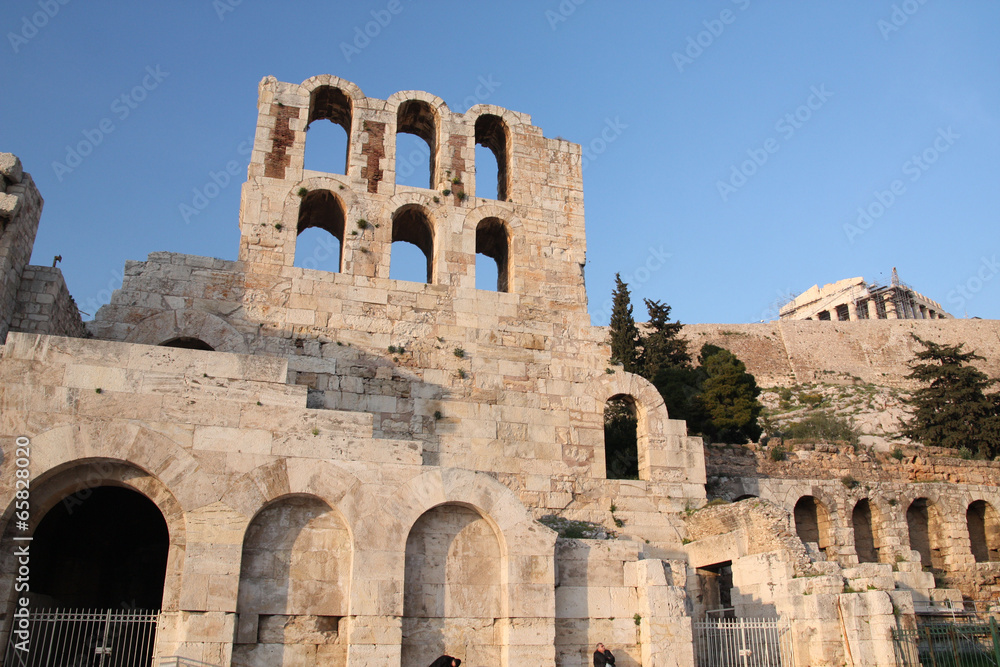 Athènes, le théatre sous l'acropole