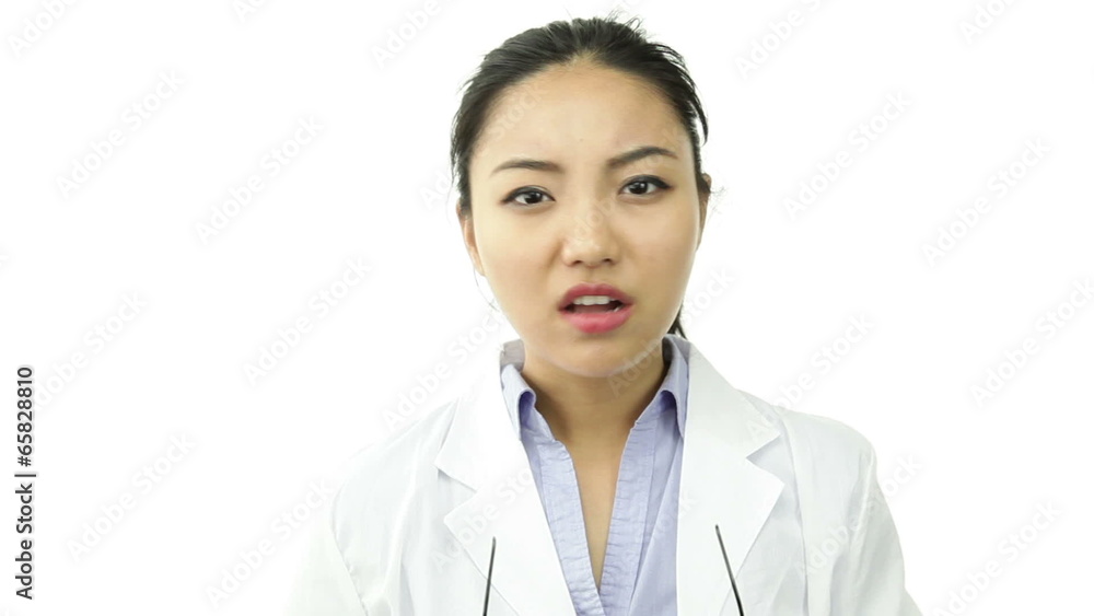 scientist doctor isolated on white worried interview scientist doctor isolated on white worried interview