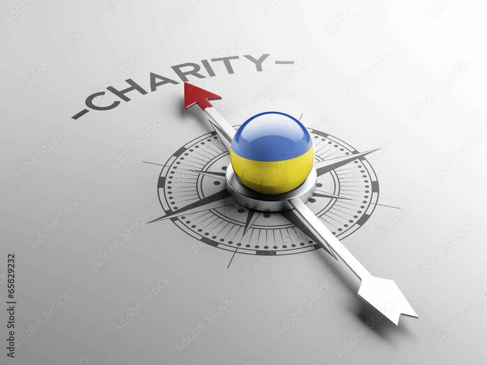 Ukraine Charity Concept