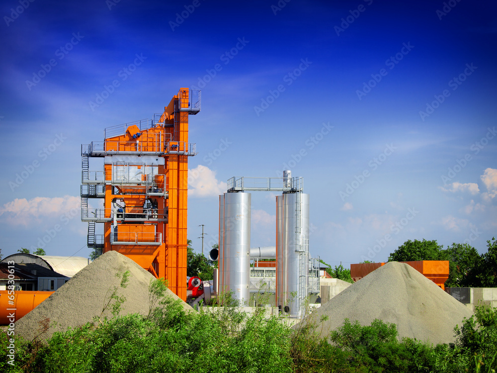 Obraz premium asphalt factory