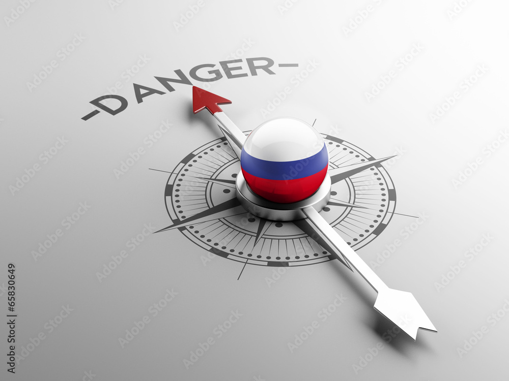 Fototapeta premium Russia Danger Concept