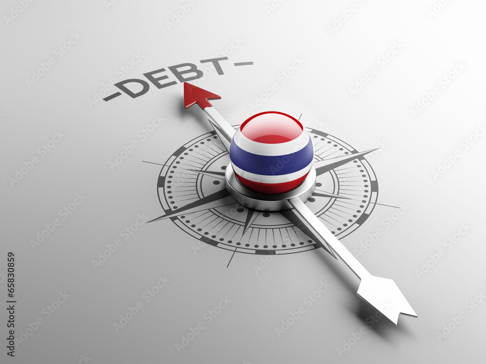 Fototapeta premium Thailand Debt Concept