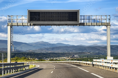Quadro su tela LED Traffic Road Signs