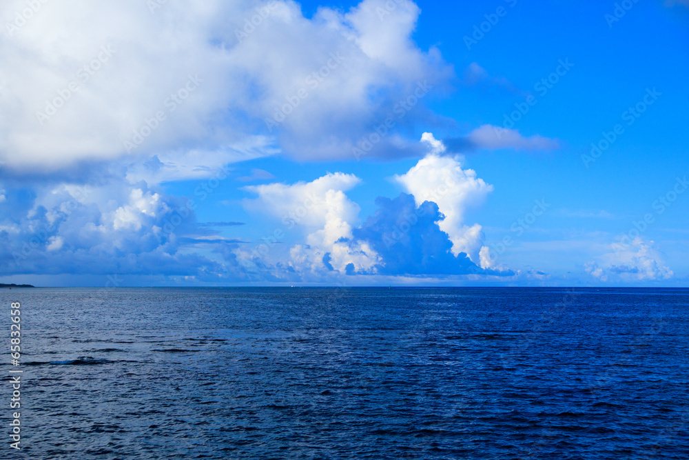 Sea and clouds in Okinawa