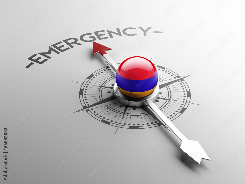 Armenia Emergency Concept